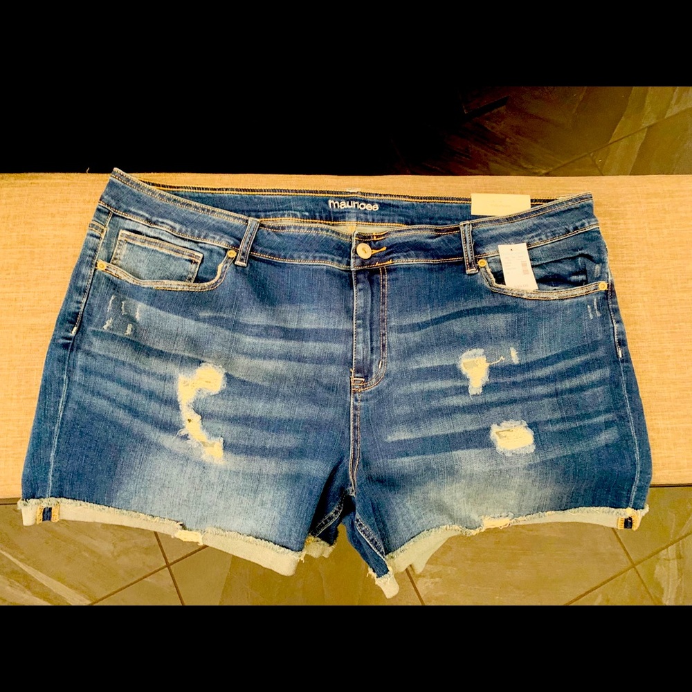 Maurice Boyfriend Cutoff Denim Shorts